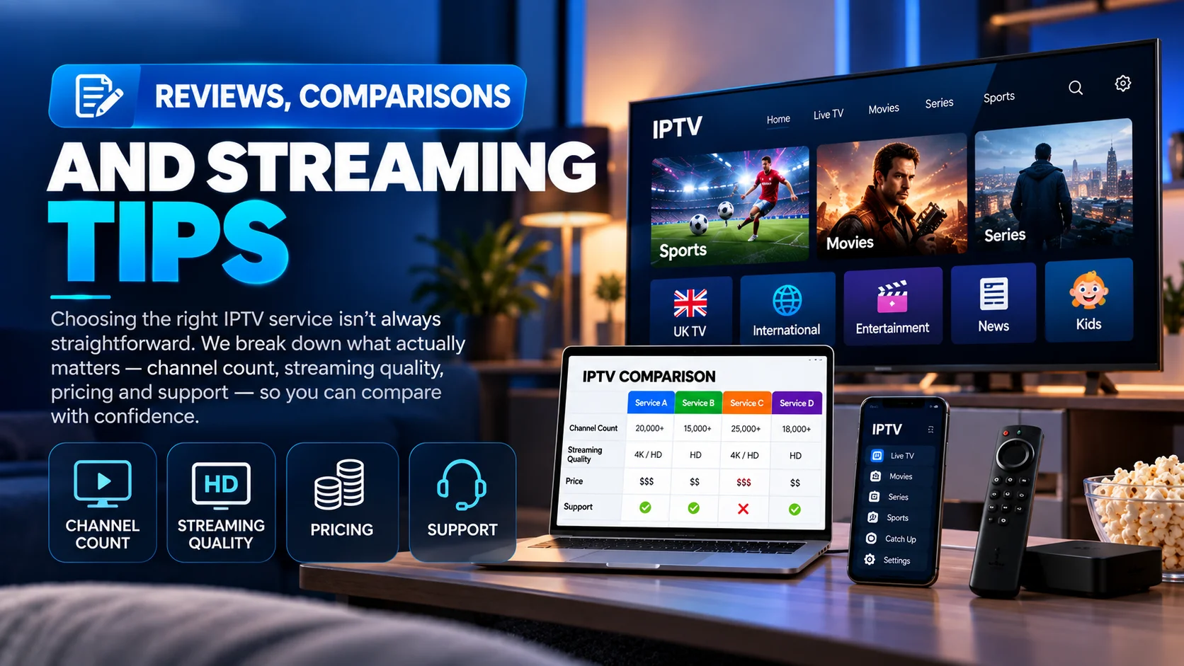 Reviews, Comparisons and Streaming Tips