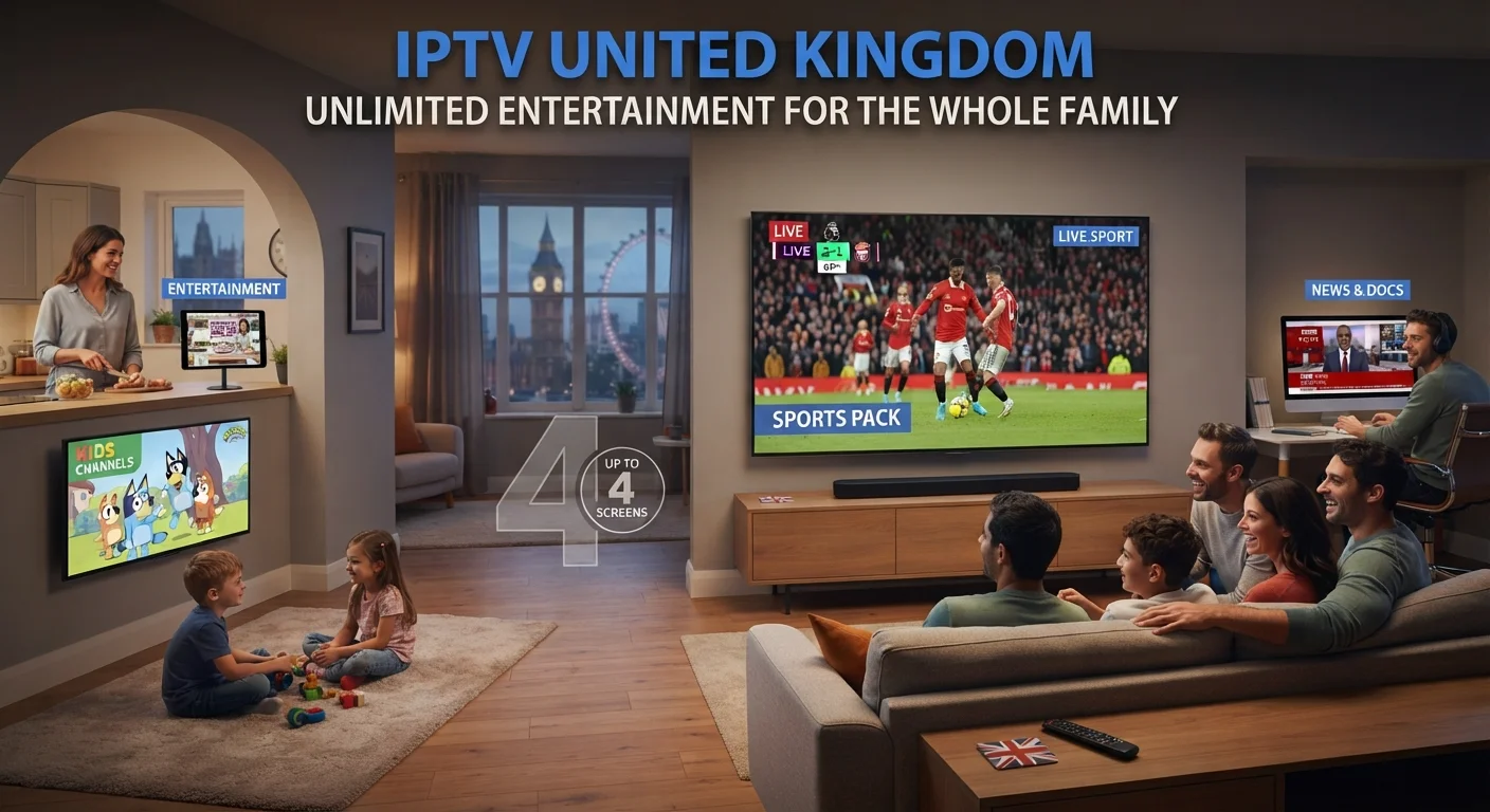 IPTV United Kingdom – Unlimited Entertainment for the Whole Family